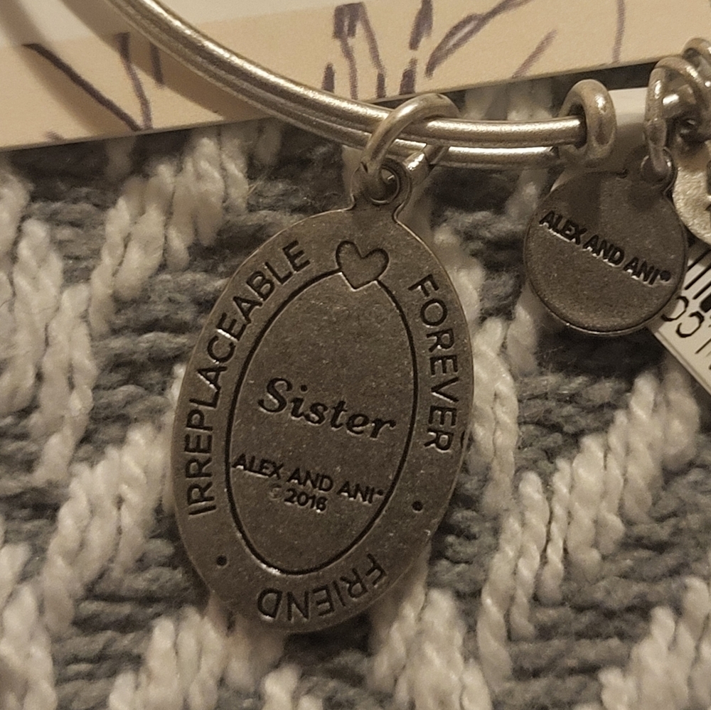 Alex and Ani Because I Love you Sister Bangle - Picture 5 of 7